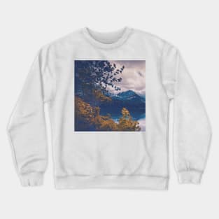 Landscape Photography, Mountain Ranges and Beautiful Lake Crewneck Sweatshirt